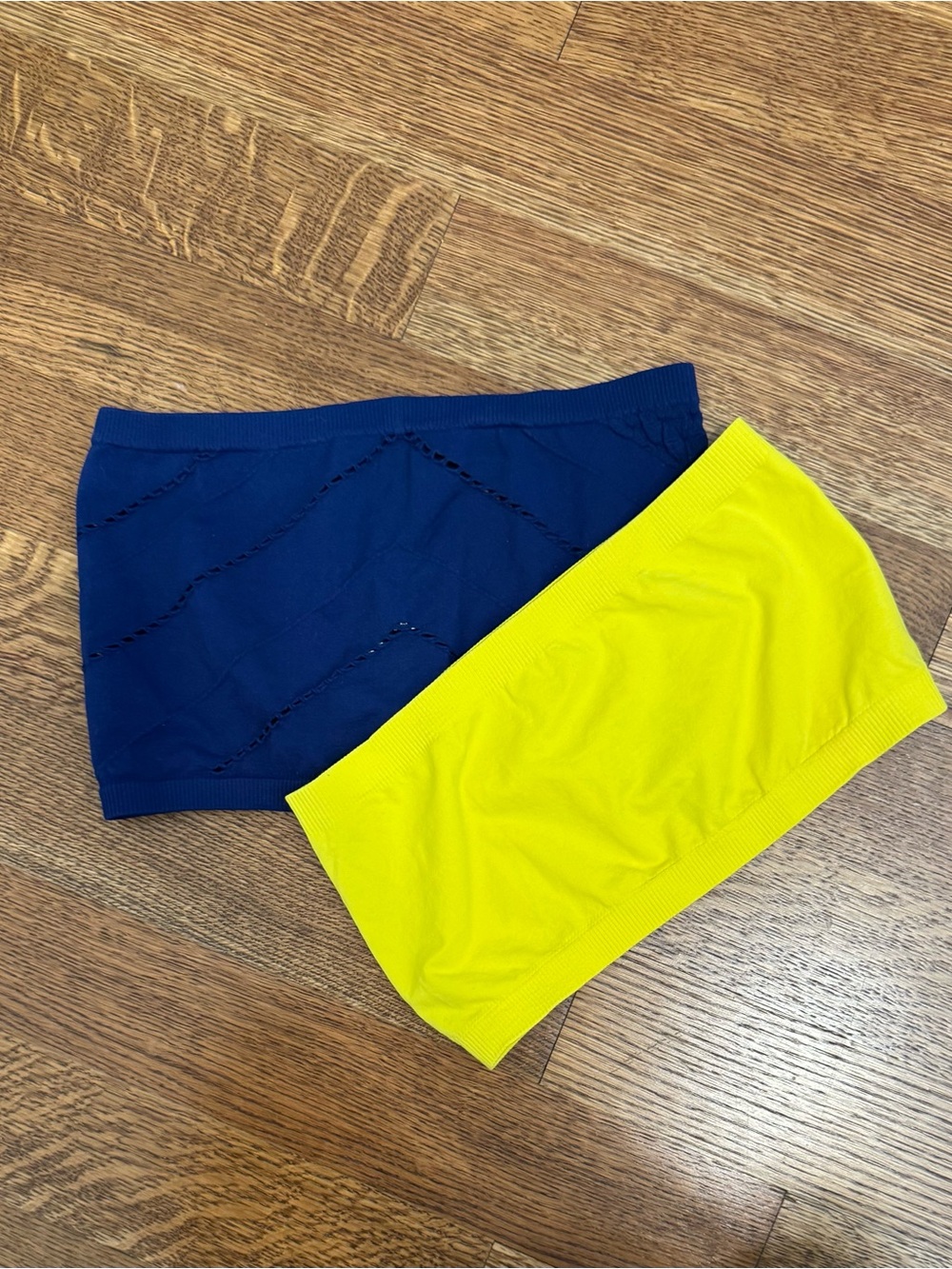 FP Movement Navy and Bright Yellow Tube Tops - Set of 2. NWOT. Size XS/S.